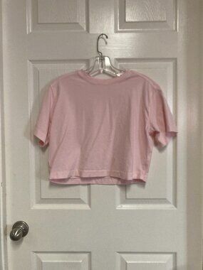 Lululemon Athletica Pink Cropped T-Shirt size XS Women's